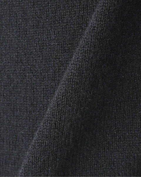 MARS KNIT WEAR LAMBSWOOL PLAIN TURTLE NECK KNIT BLACK