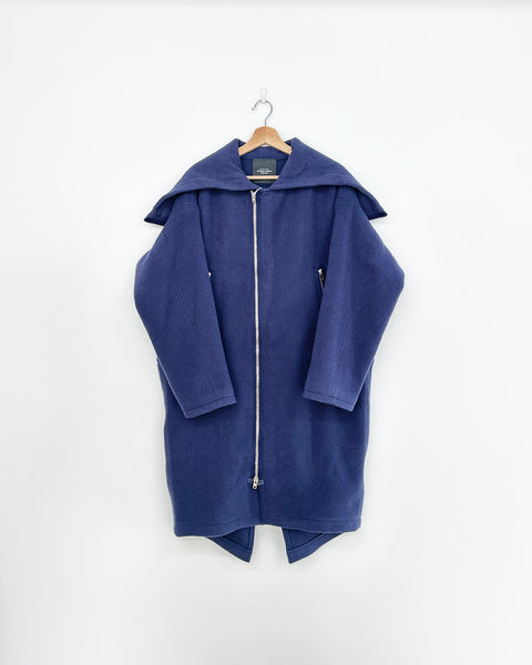 UNUSED】FISHTAIL HOODED WOOL COAT | EDISTORIAL STORE UNUSED】FISHTAIL HOODED WOOL COAT | EDISTORIAL STORE