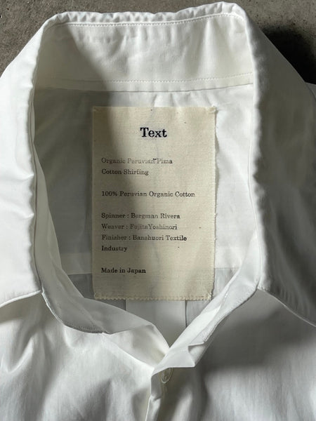 【Text】REGULAR COLLAR DRESS SHIRT | WHITE