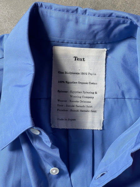 【Text】CLASSIC COLLAR DRESS SHIRT | BLUE