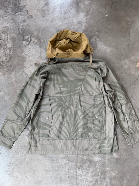 【ENGINEERED GARMENTS】SAFARI CAMO HOOD DETOUCHABLE SHIRT | KHAKI