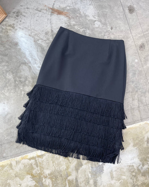 【IENA】FRINGE PENCIL SKIRT