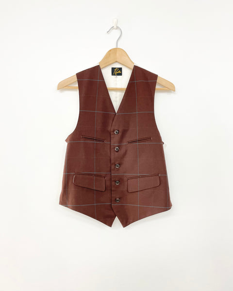 【Needles】CHECK GILET