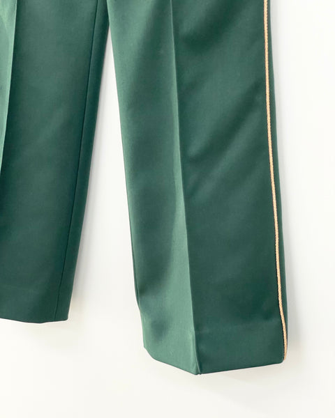 【Needles】PIPING SEMI FLARE TROUSERS | GREEN