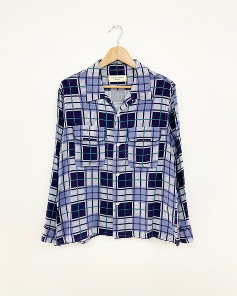BEAMS BOY RAYON TWILL BOY CHECK SHIRT