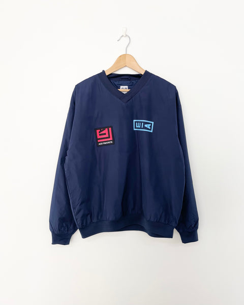 【AIE】LOGO WIND PULL OVER | NAVY