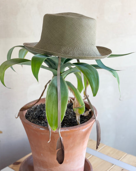 【KIJIMA TAKAYUKI】FEATHER STRAW HAT