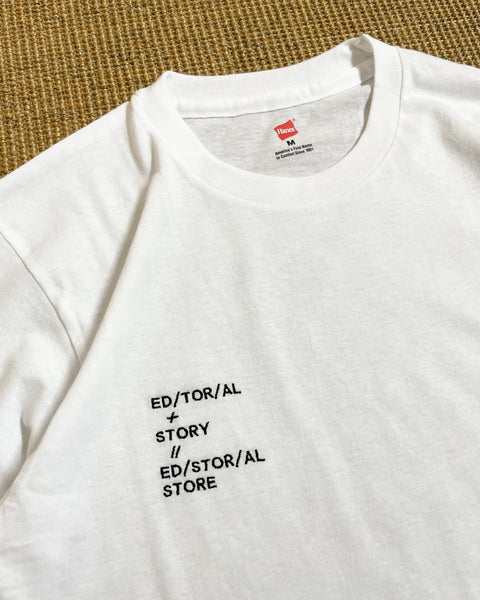 【MASH UP】PHILOSOPHY EMBROIDERY S/S TEE